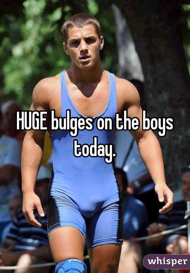 HUGE bulges on the boys today.