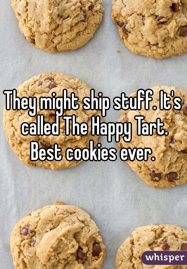 They might ship stuff. It's called The Happy Tart. Best cookies ever. 