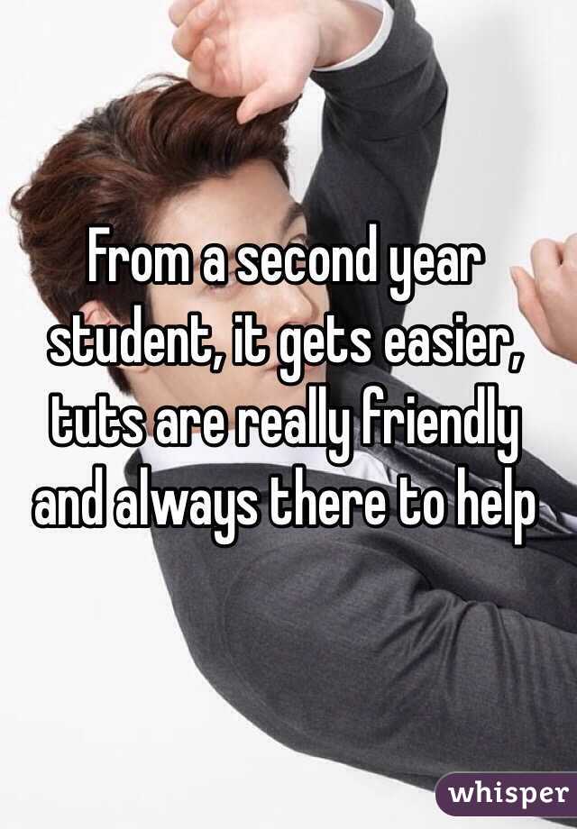 From a second year student, it gets easier, tuts are really friendly and always there to help