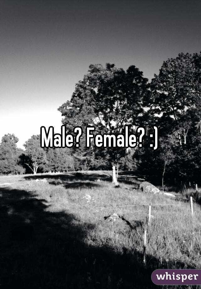 Male? Female? :)