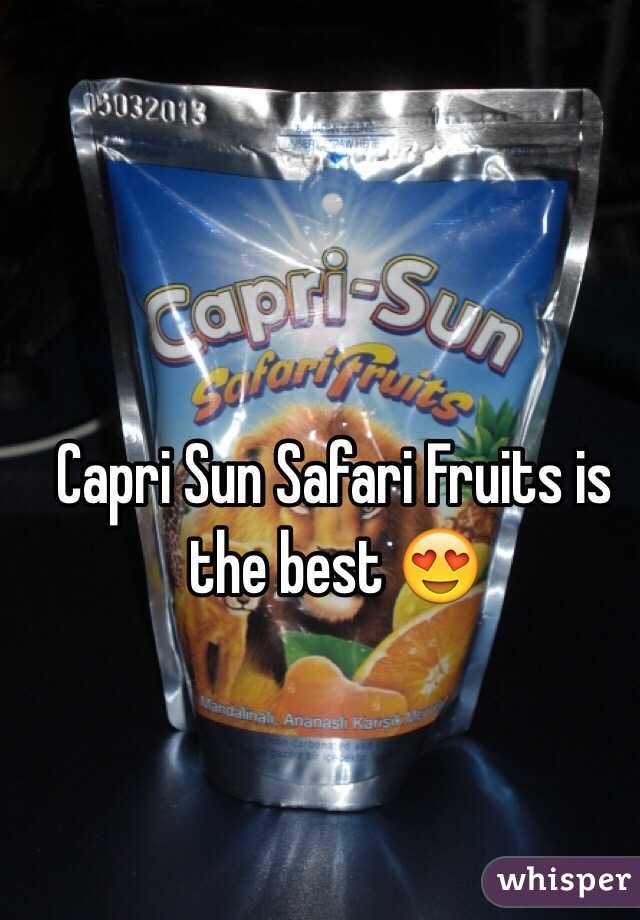 Capri Sun Safari Fruits is the best 😍