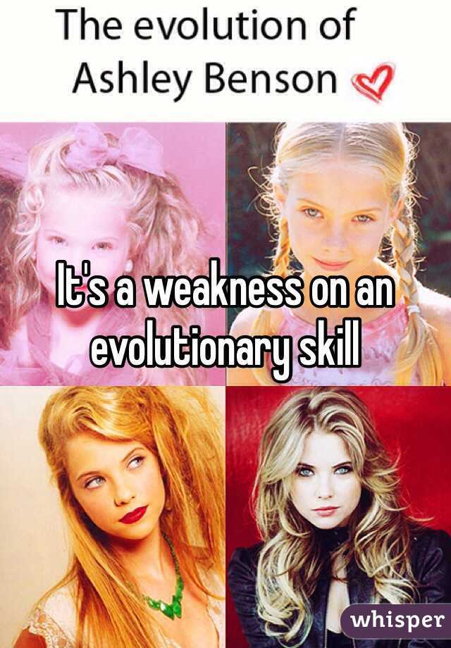 It's a weakness on an evolutionary skill