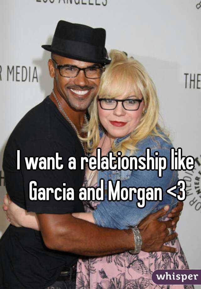 I want a relationship like Garcia and Morgan <3