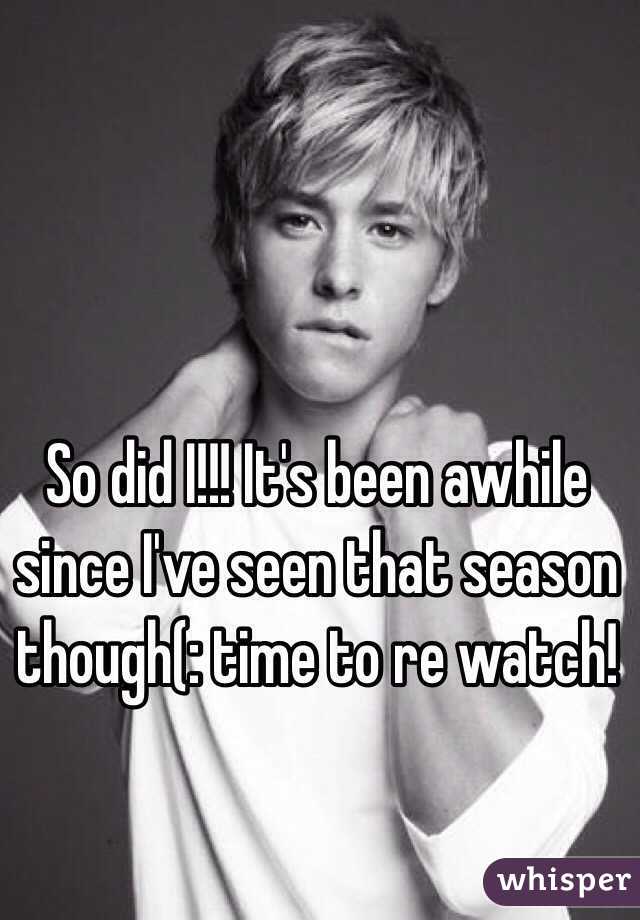 So did I!!! It's been awhile since I've seen that season though(: time to re watch!