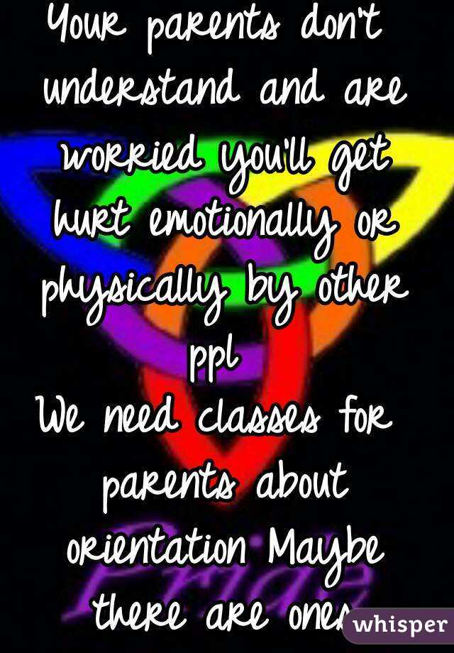 You are not wrong
Your parents don't understand and are worried you'll get hurt emotionally or physically by other ppl 
We need classes for parents about orientation Maybe there are ones