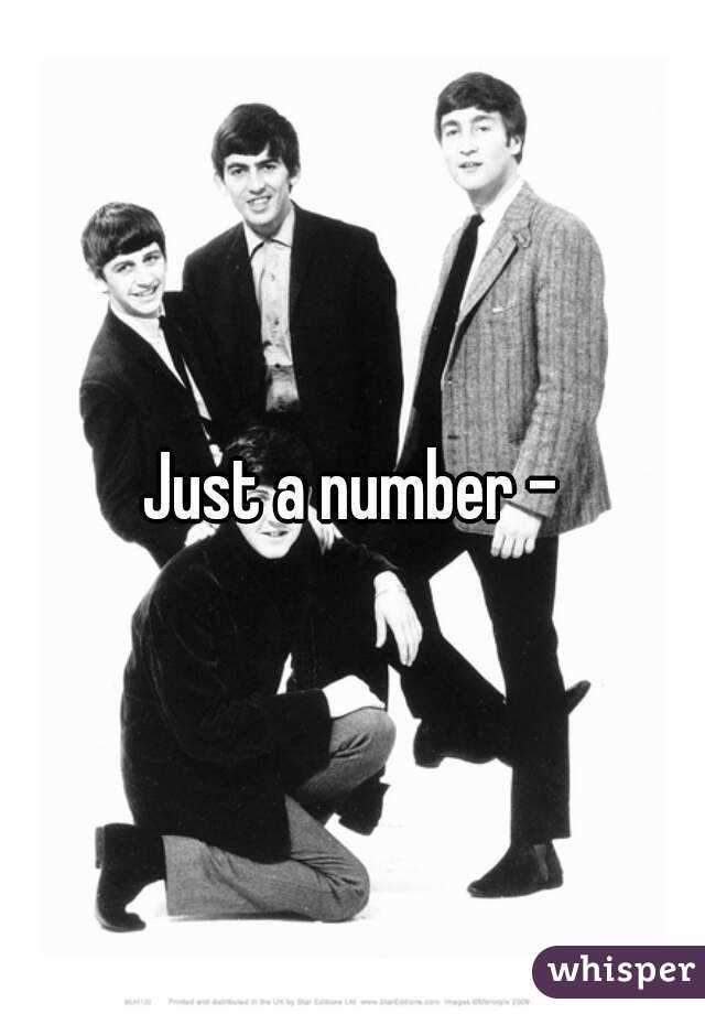 Just a number -