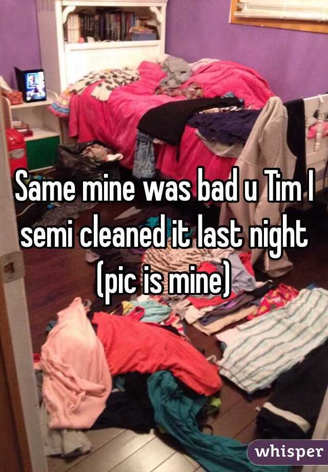 Same mine was bad u Tim I semi cleaned it last night (pic is mine)