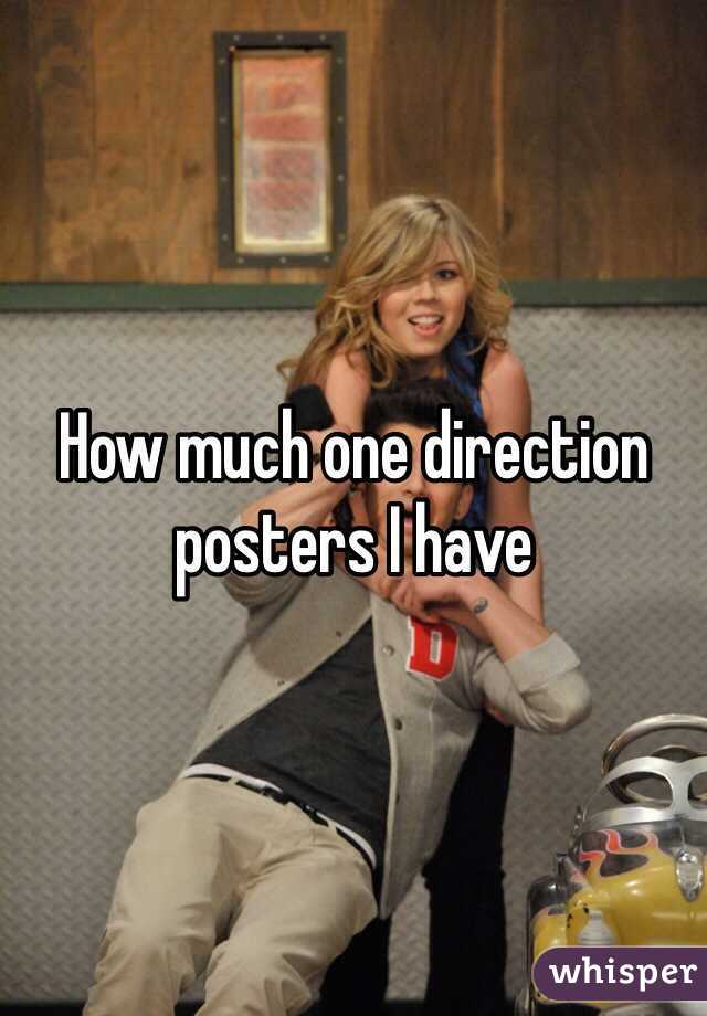 How much one direction posters I have