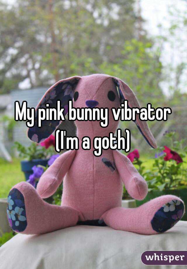 My pink bunny vibrator
(I'm a goth)