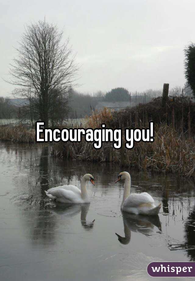 Encouraging you! 
