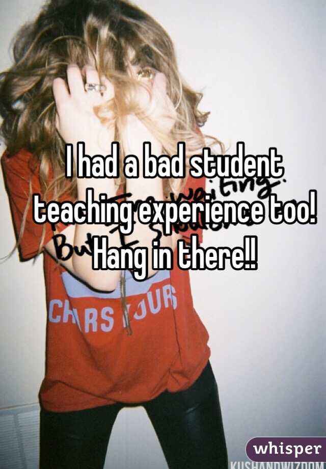 I had a bad student teaching experience too! Hang in there!!