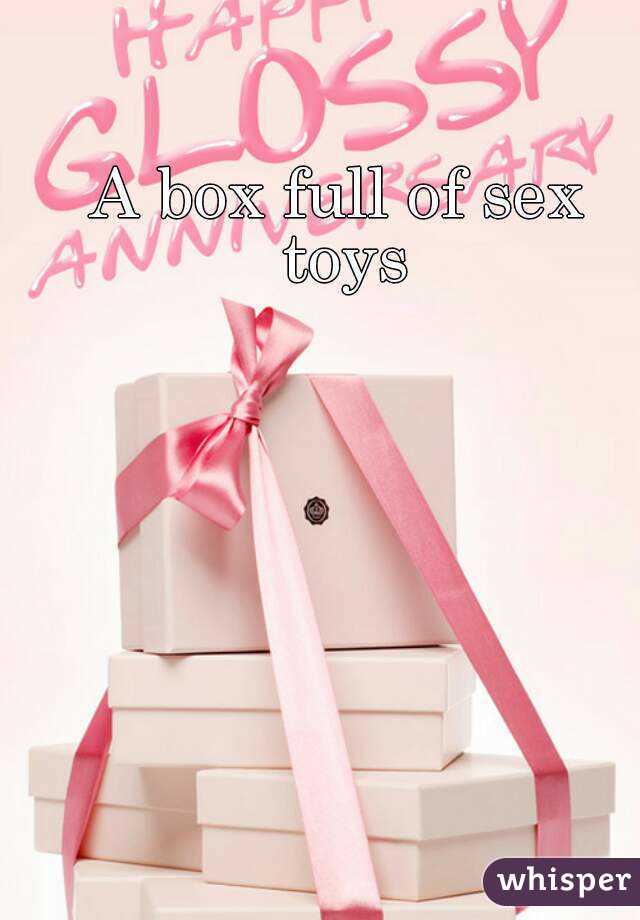 A box full of sex toys
