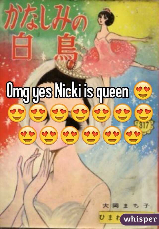 Omg yes Nicki is queen 😍😍😍😍😍😍😍😍😍😍😍😍😍😍