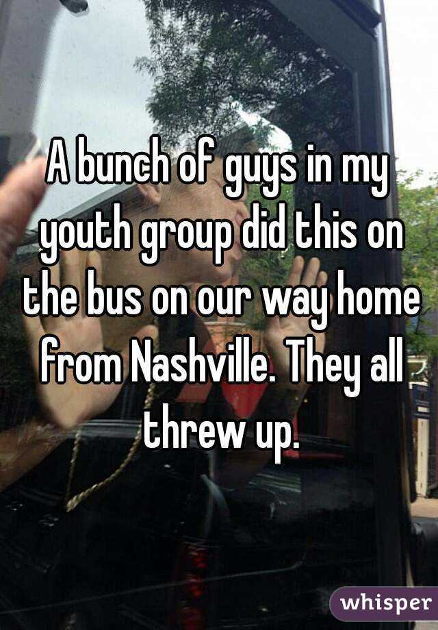 A bunch of guys in my youth group did this on the bus on our way home from Nashville. They all threw up.