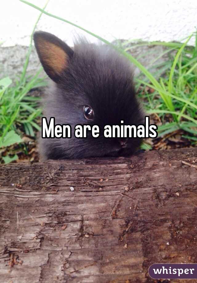 Men are animals 
