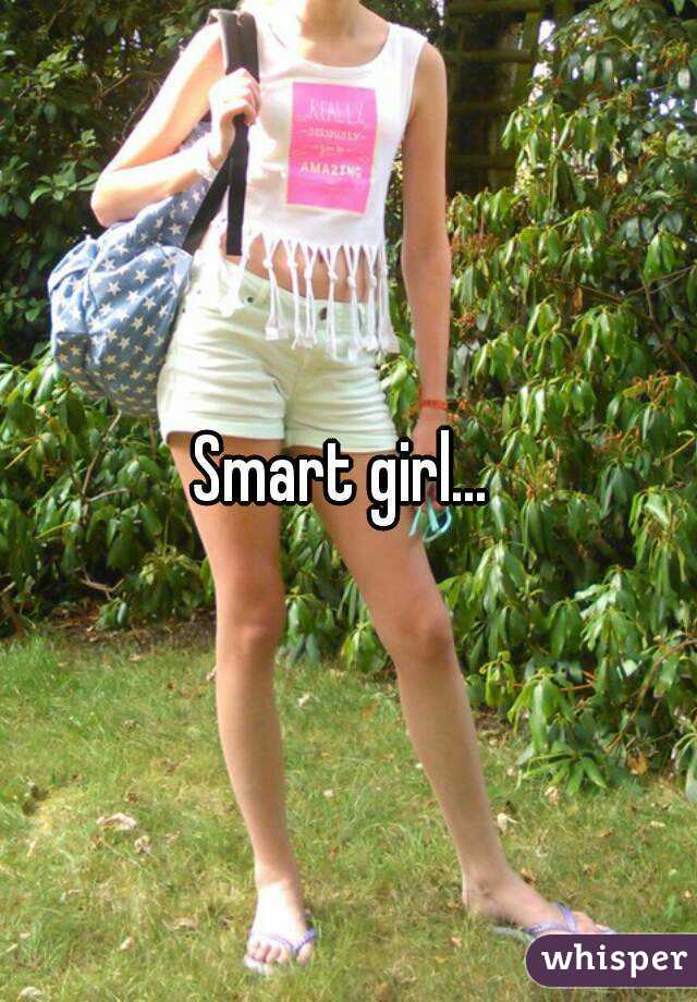 Smart girl... 