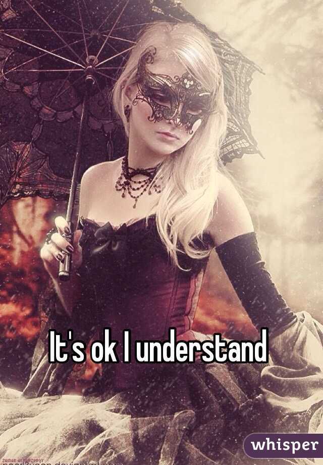 It's ok I understand 