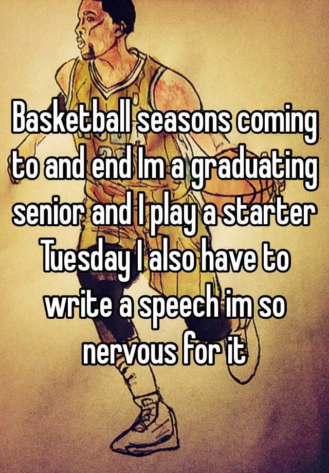 How to write a basketball speech