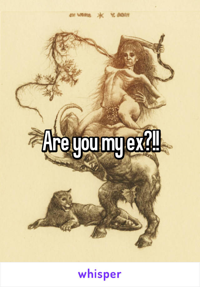 Are you my ex?!!