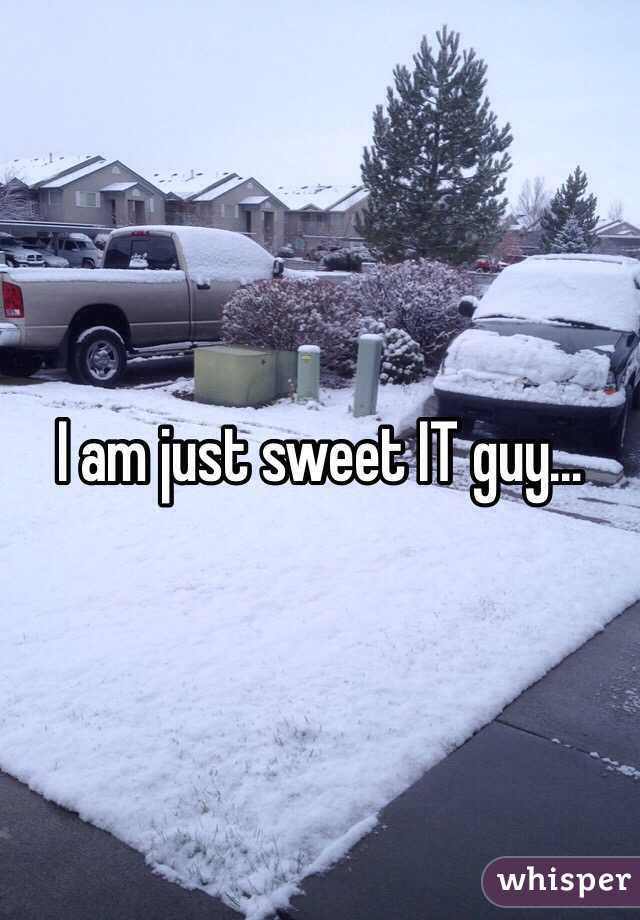 I am just sweet IT guy…