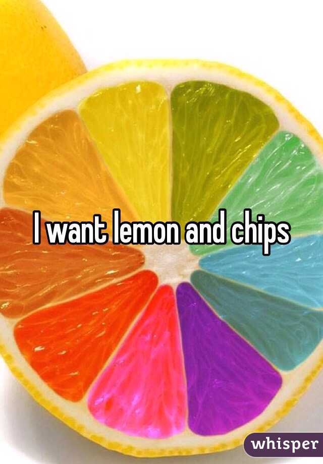 I want lemon and chips
