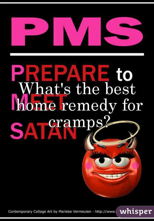 What's the best home remedy for cramps?