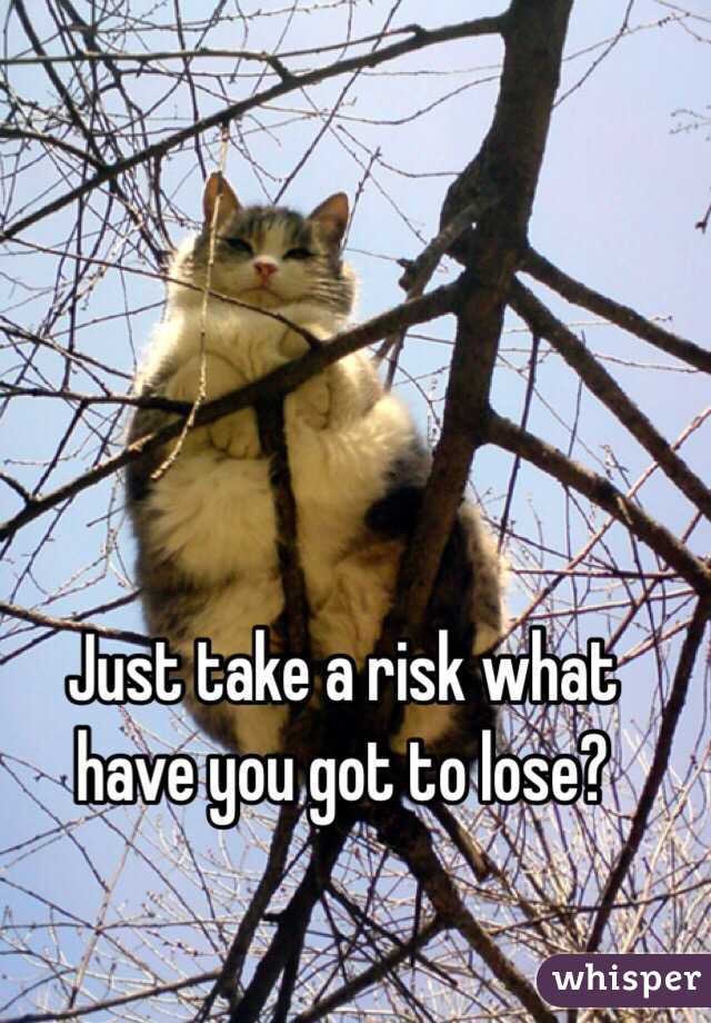 Just take a risk what have you got to lose?