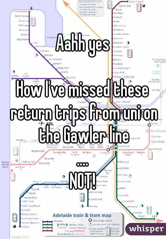 Aahh yes

How I've missed these return trips from uni on the Gawler line
....
NOT!