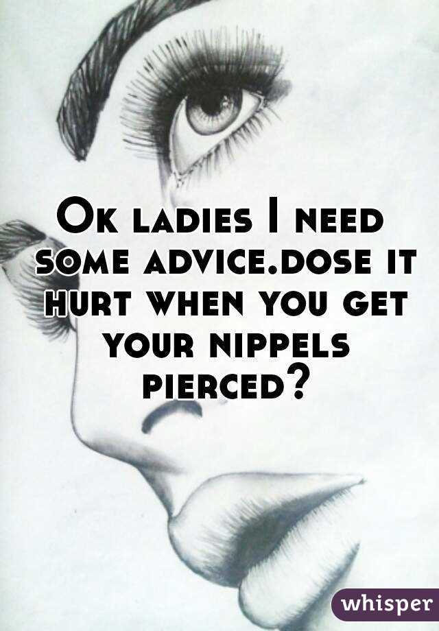 Ok ladies I need some advice.dose it hurt when you get your nippels pierced?