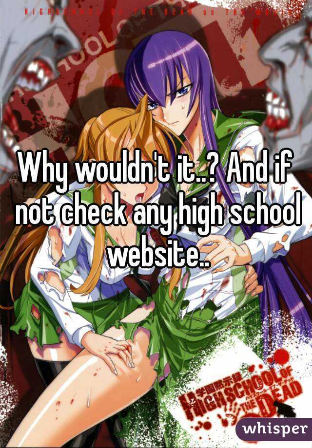 Why wouldn't it..? And if not check any high school website..