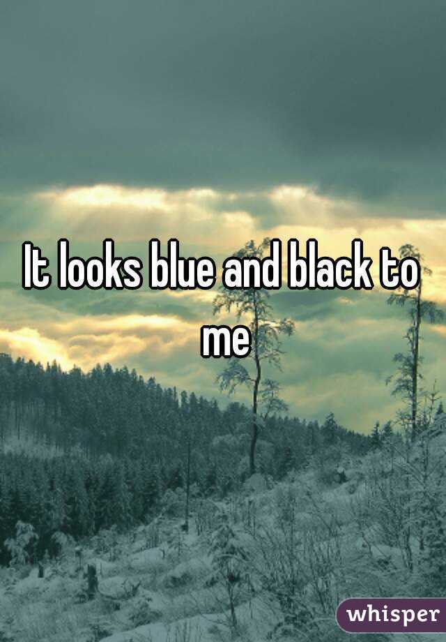 It looks blue and black to me