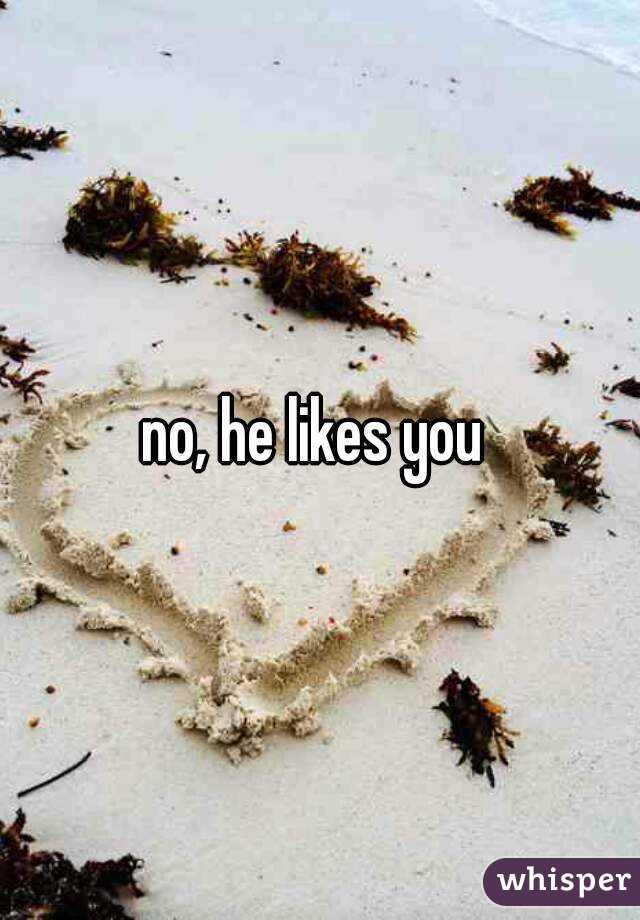 no, he likes you 