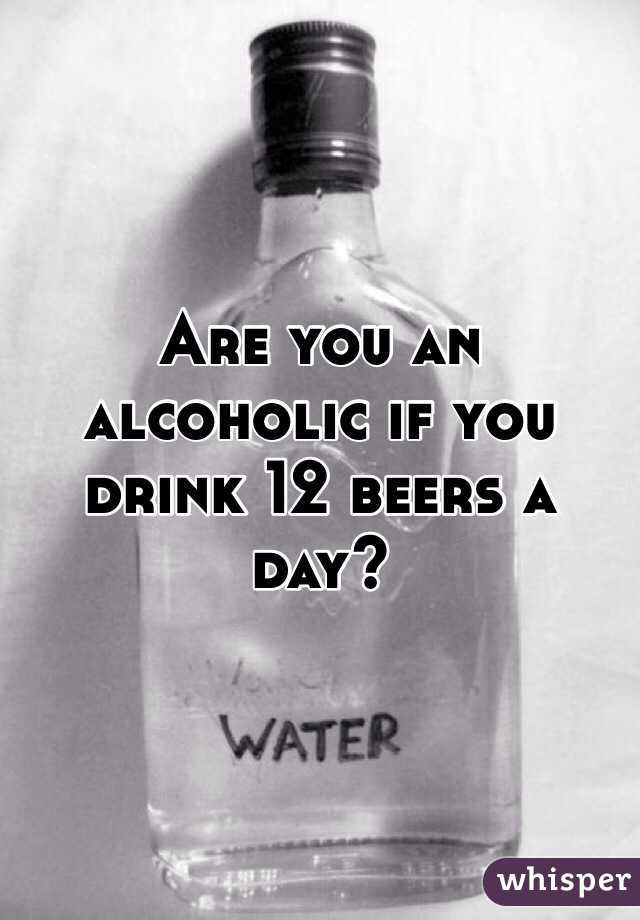 Are you an alcoholic if you drink 12 beers a day? 