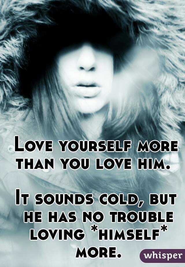 Love yourself more than you love him.  

It sounds cold, but he has no trouble loving *himself* more.