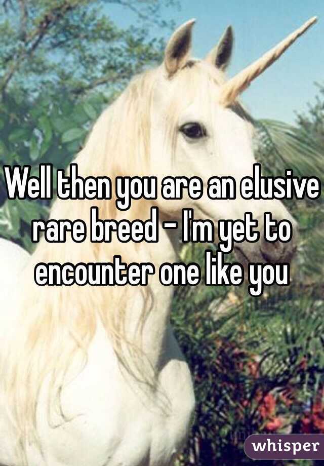 Well then you are an elusive rare breed - I'm yet to encounter one like you