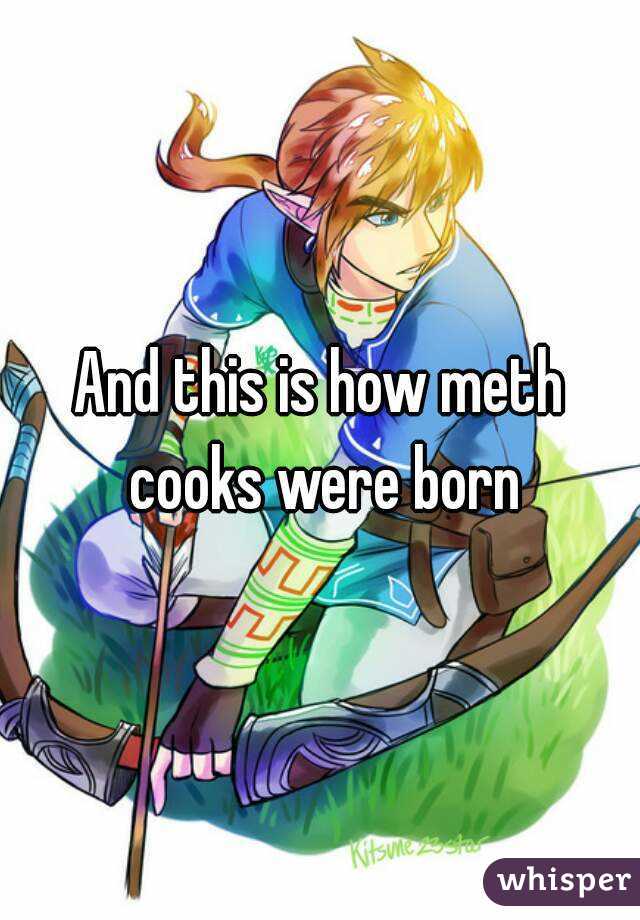 And this is how meth cooks were born