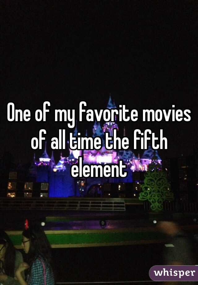 One of my favorite movies of all time the fifth element