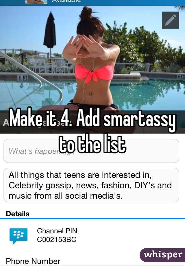 Make it 4. Add smartassy to the list