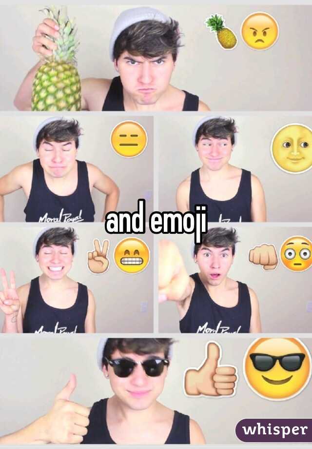 and emoji 