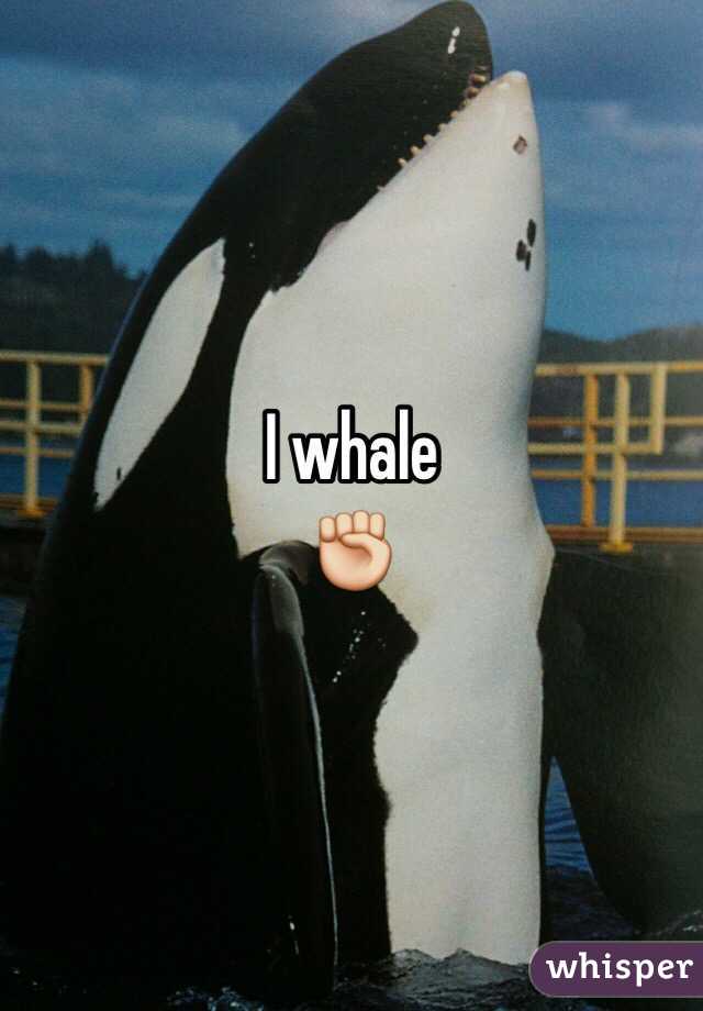 I whale 
✊