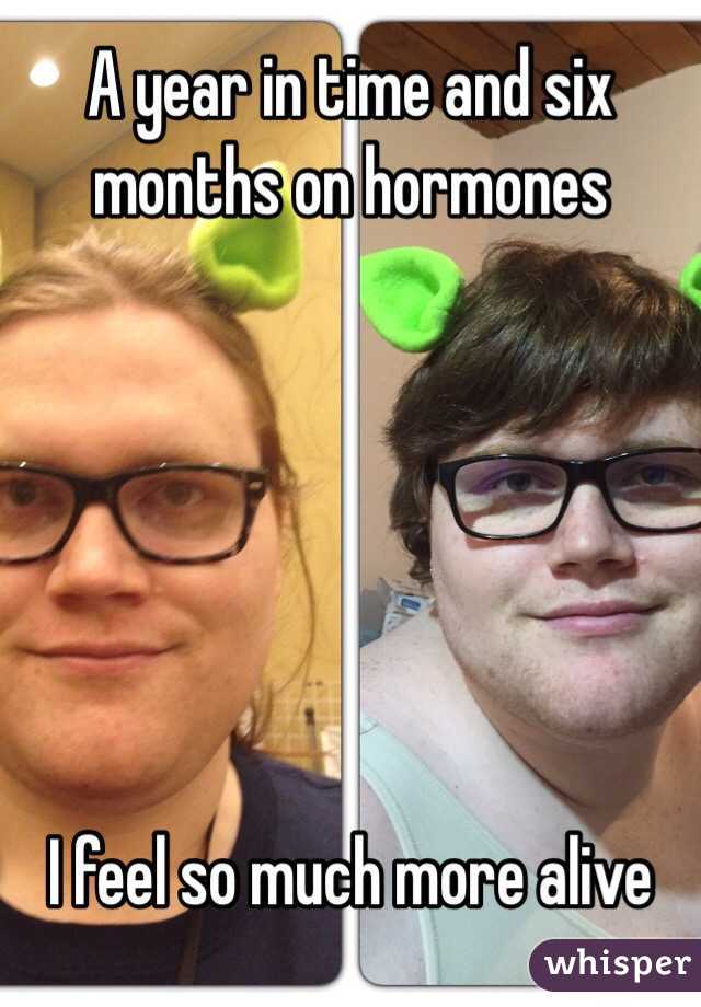 A year in time and six months on hormones






I feel so much more alive