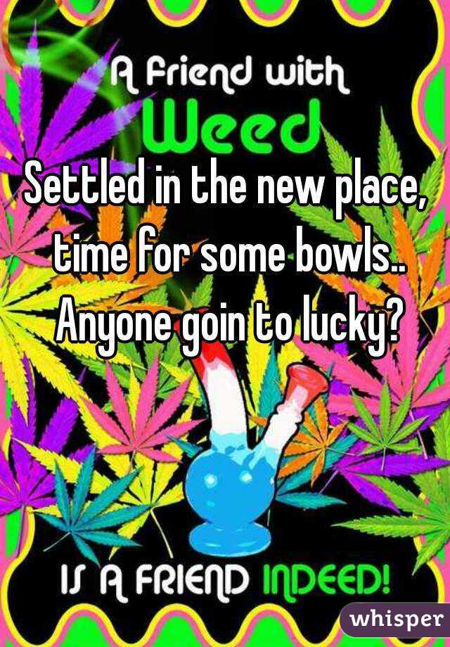 Settled in the new place, time for some bowls.. Anyone goin to lucky?