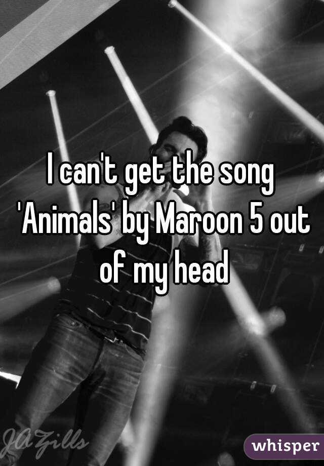I can't get the song 'Animals' by Maroon 5 out of my head