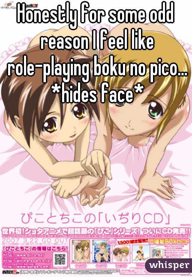 Honestly for some odd reason I feel like role-playing boku no pico... *hides face*