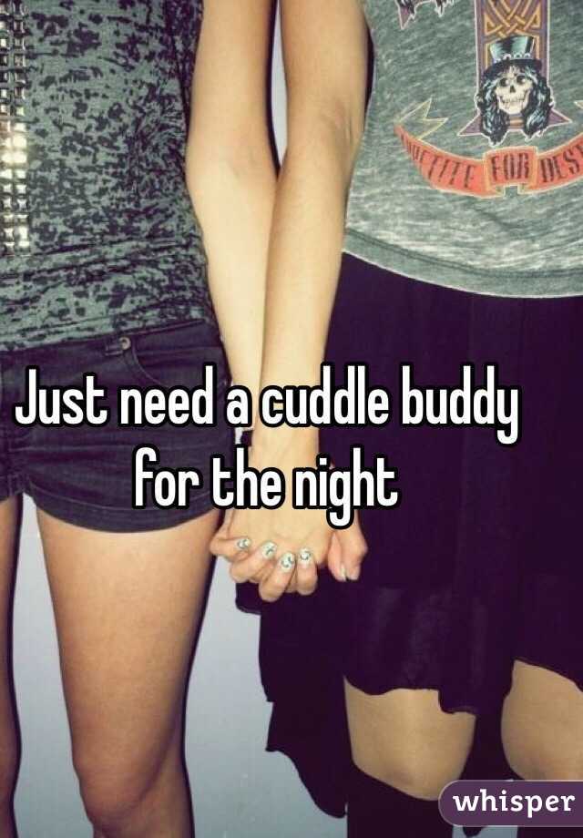 Just need a cuddle buddy for the night