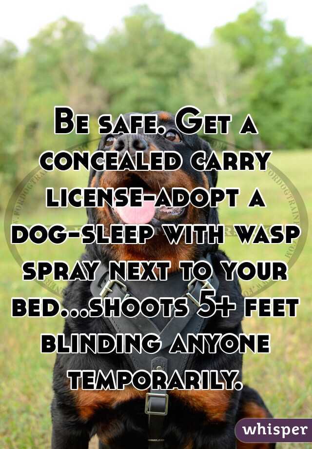 Be safe. Get a concealed carry license-adopt a dog-sleep with wasp spray next to your bed...shoots 5+ feet blinding anyone temporarily.  