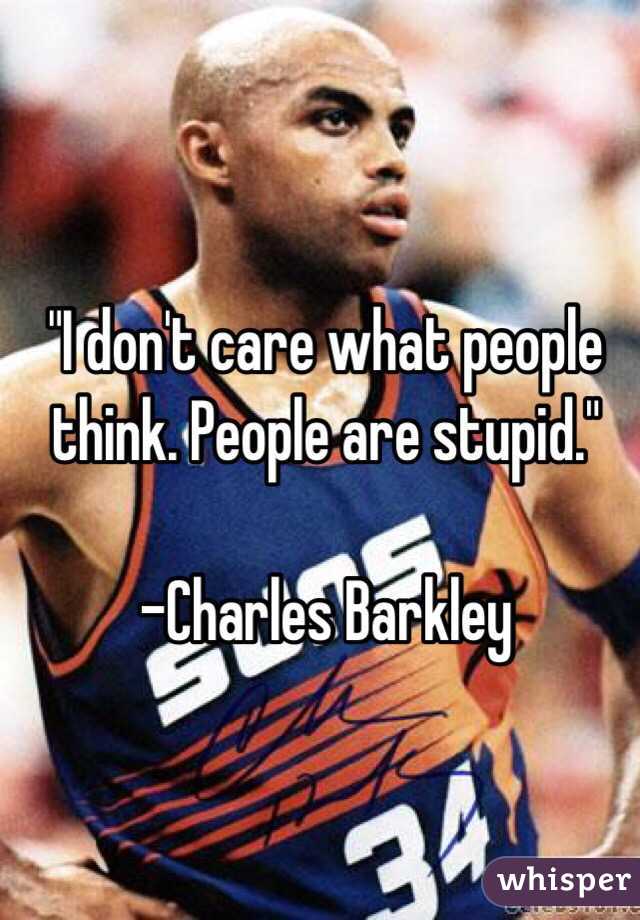 Image result for people are stupid, charles barkley