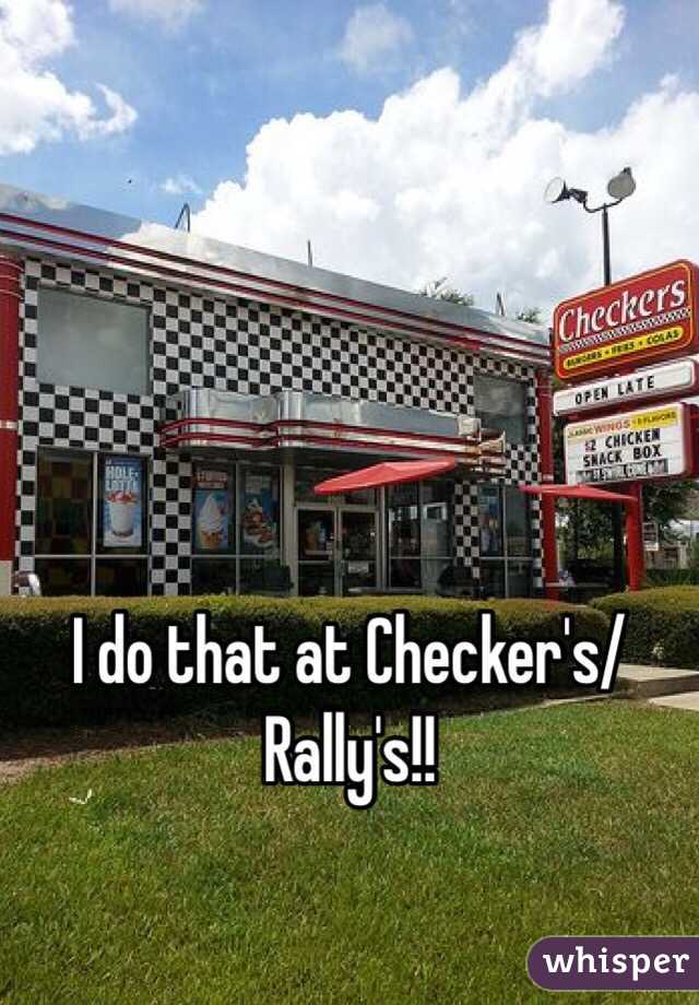 I do that at Checker's/Rally's!!