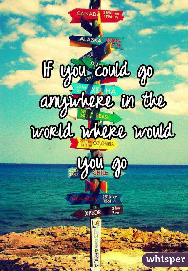 if-you-could-go-anywhere-in-the-world-where-would-you-go