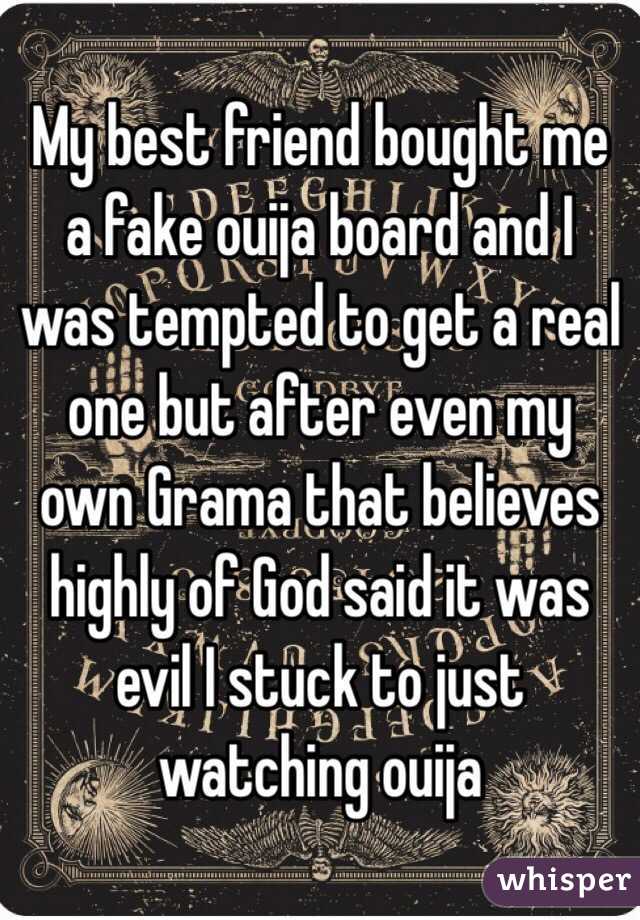 Are Ouija boards real?